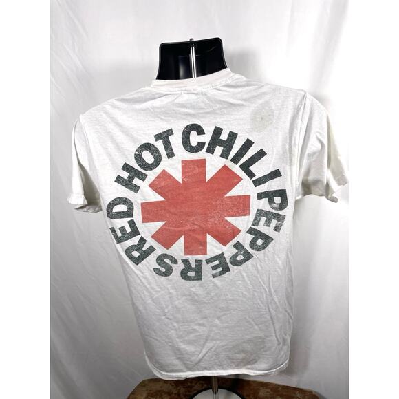 Red Hot Chili Peppers Logo Tee White Size M 2021 - Picture 2 of 6